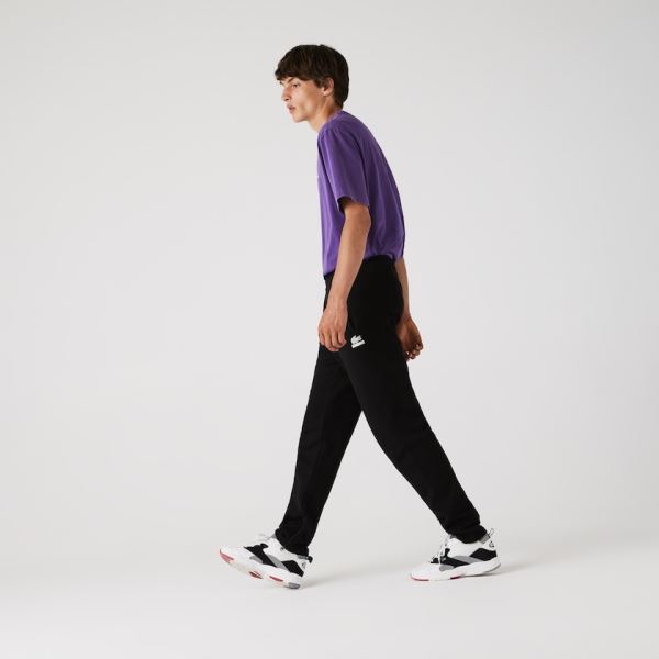 Lacoste CONCEPTS Collaboration Track Pants - Kalhoty Pánské Černé | CZ-L9yqjH